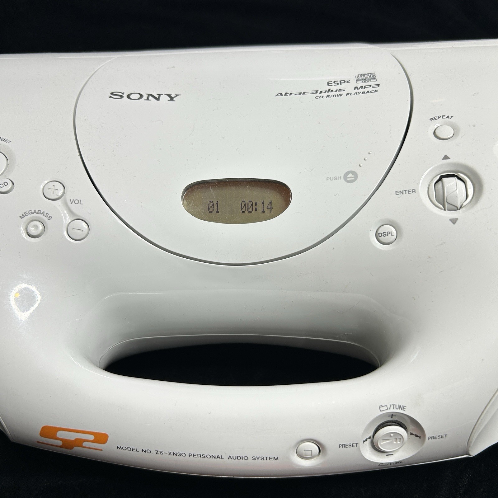 Sony BOOM BOX ZS-XN30 Personal Audio System CD Player Radio Tested READ Descript