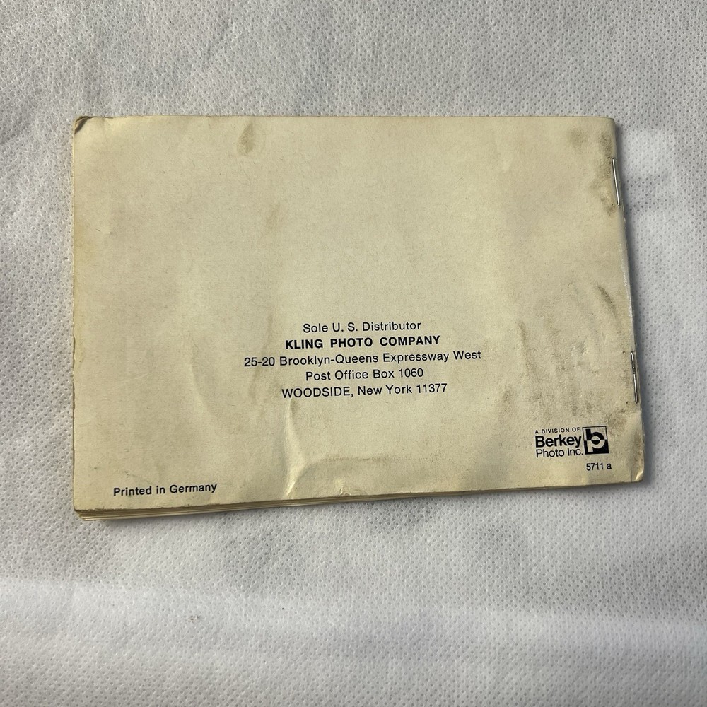 Gossen Luna-Pro Electronic System Exposure MeterOperating Manual 1960s