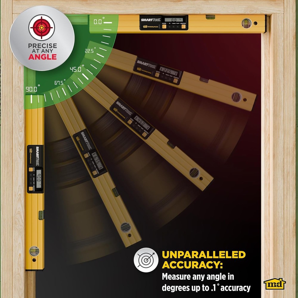 48 in Digital Level Angle Slope Measuring Smart Tool w Sensor Technology & Case