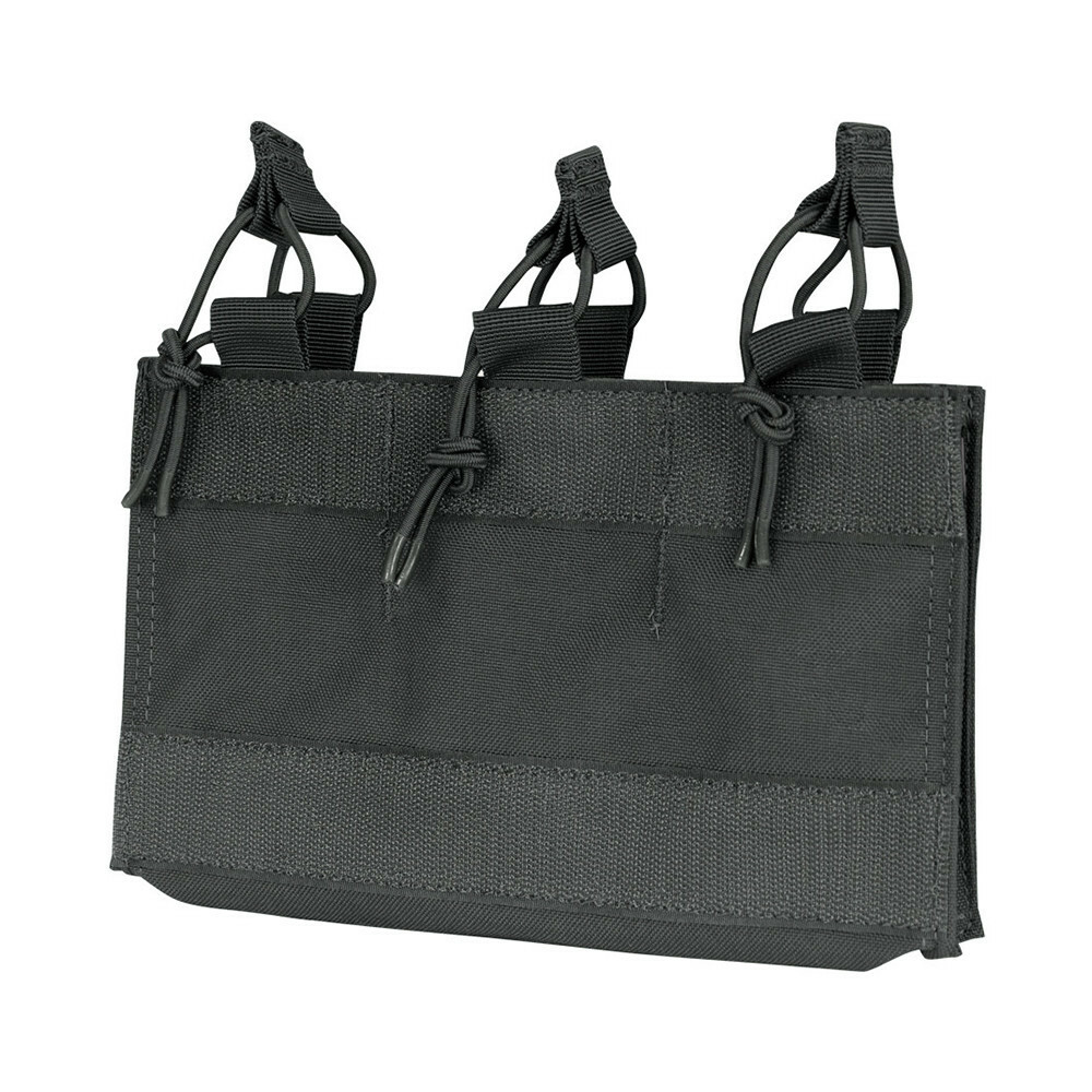 Black Hook Loop Bungee Open Top Triple 5.56/.223 Mag Pouch Insert