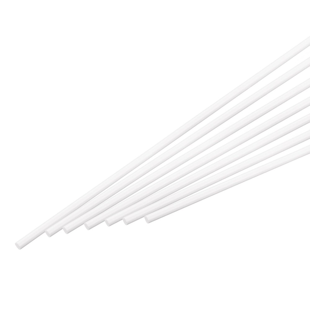 ABS Plastic Rod Round Solid Bar 4mm x 250mm for DIY Model Material Architectu...
