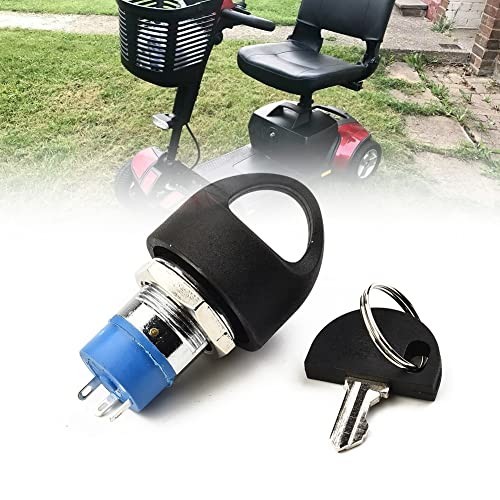 Replacement Ignition Switch with 2 Keys for Mobility Scooter - On/Off Switch