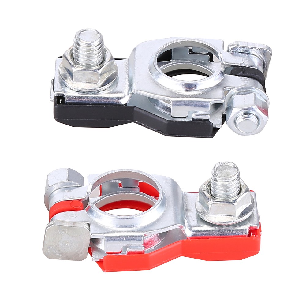 New 2pcs Auto Positive & Negative Car Battery Cable Terminals End Connectors