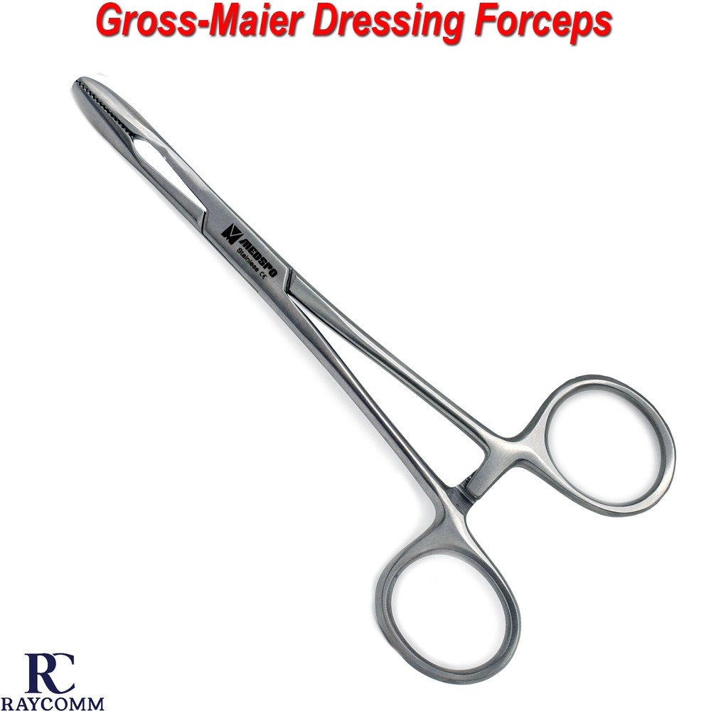 Atraumatic Serrated Jaws Maier Sponge Forceps Gross-Maier Dressing Forceps CE