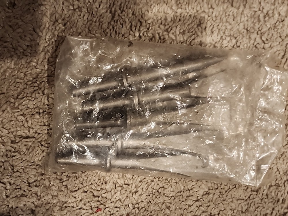 5pcs Pneumatic Air Hammer Rivet Bits Set Shank Chisel Bits for Pneumatic Tools