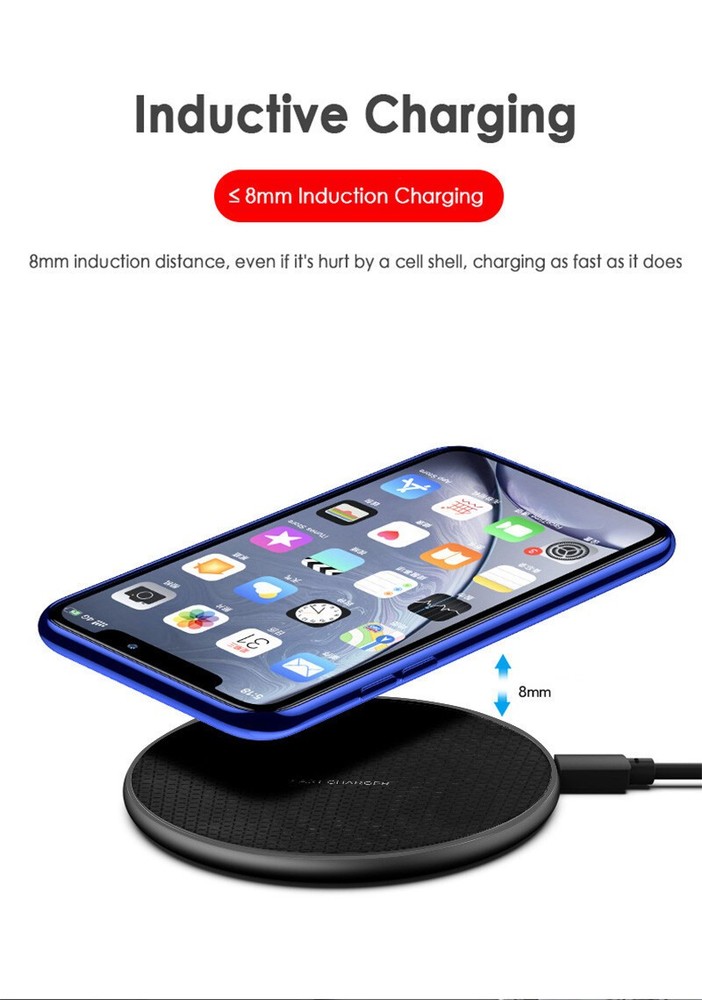 20W Wireless Charger Fast Charging Pad Dock For Samsung iPhone Android Universal
