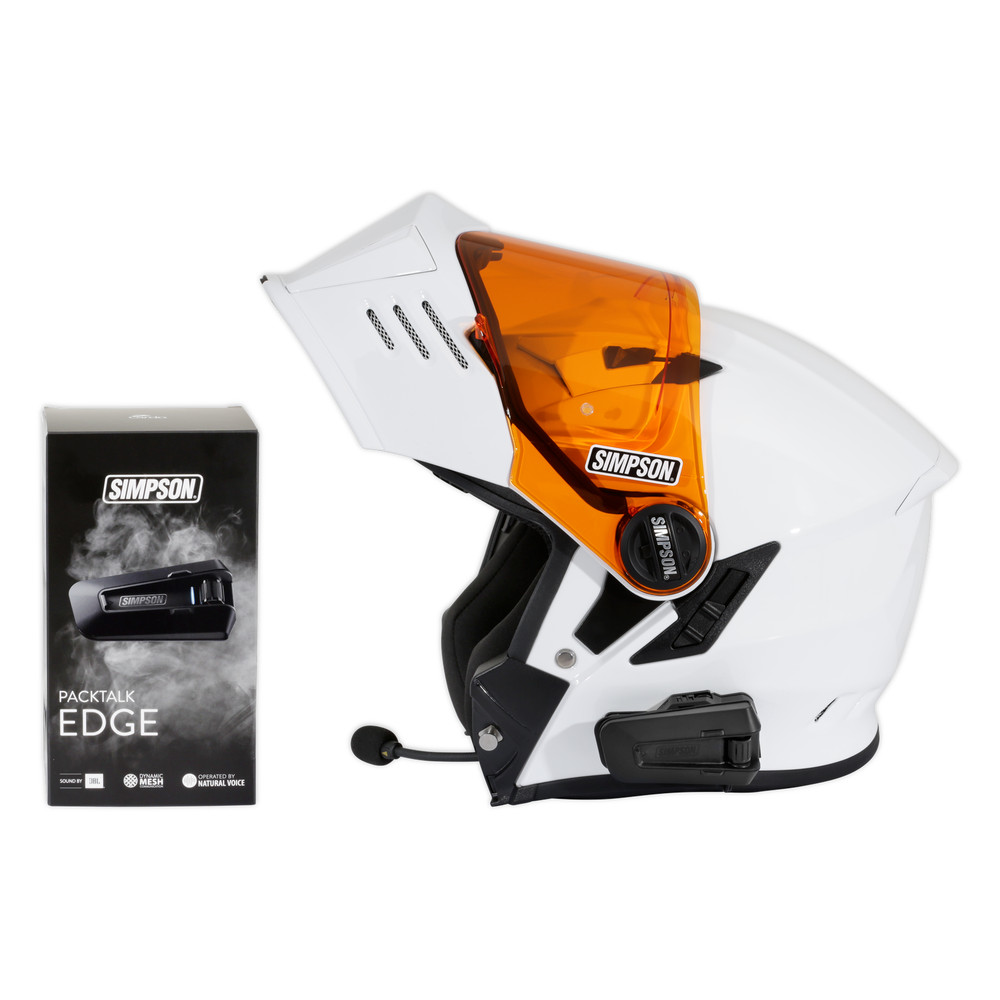 Simpson Cardo Packtalk Edge Motorcycle Bluetooth Intercom Universal For all MT