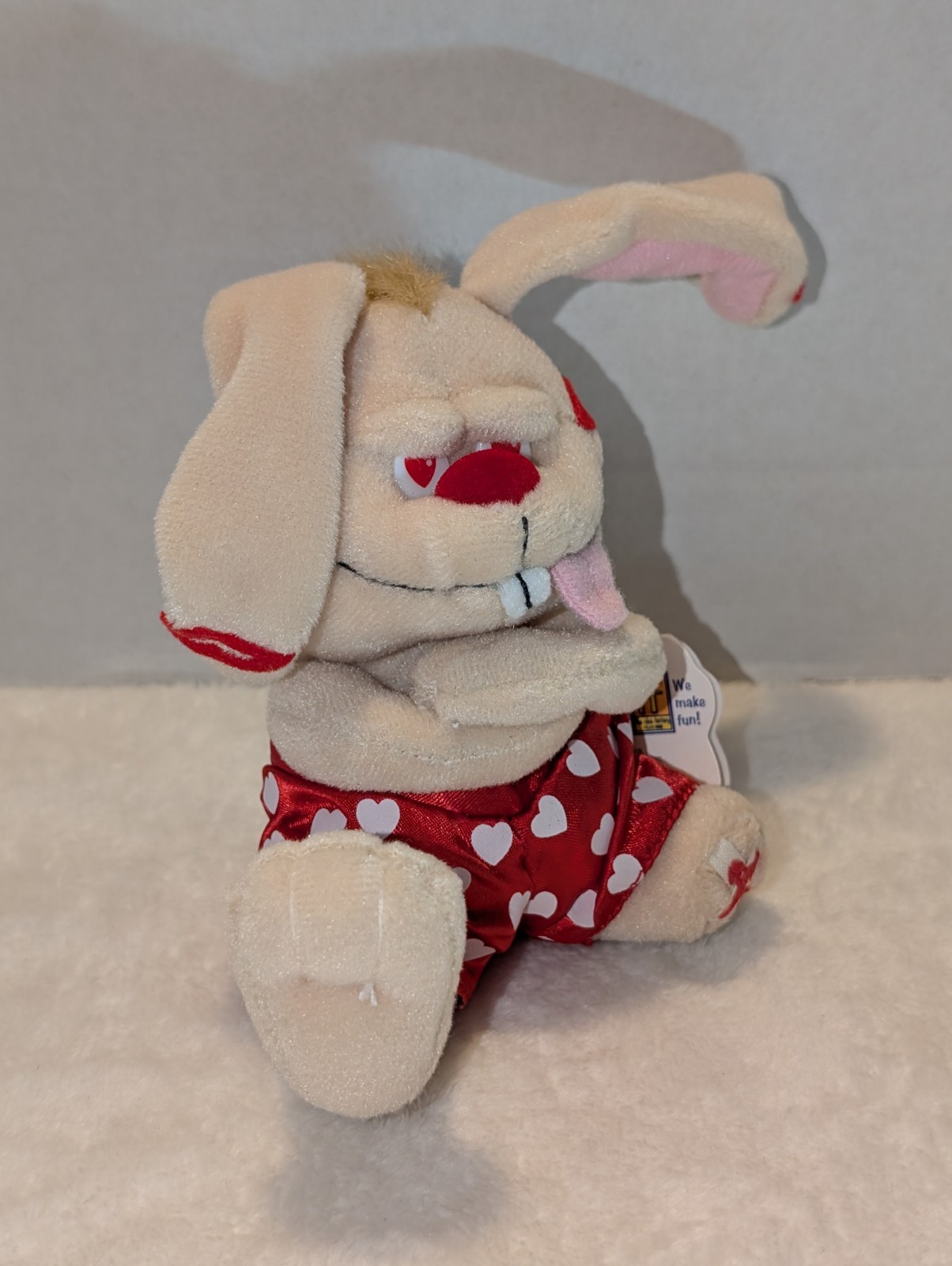 Vintage 90s Meanies Plush Lot 3 Holiday Valentine's Day , Xmas Stocking Stuffers