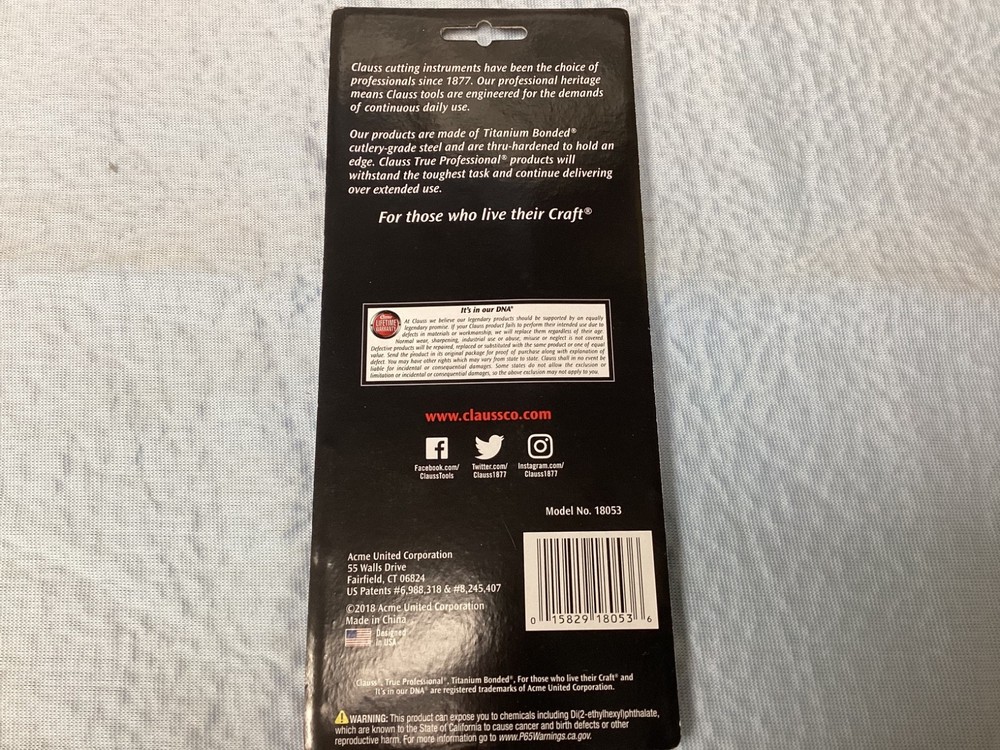 Clauss 7” Titanium Bonded Snips 18053