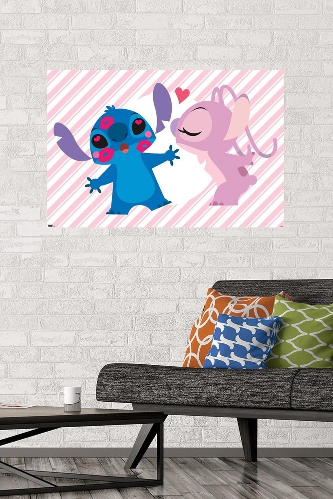 Disney Lilo and Stitch - Angel and Stitch Wall Poster, 34L" x 22.4W", Unframe...