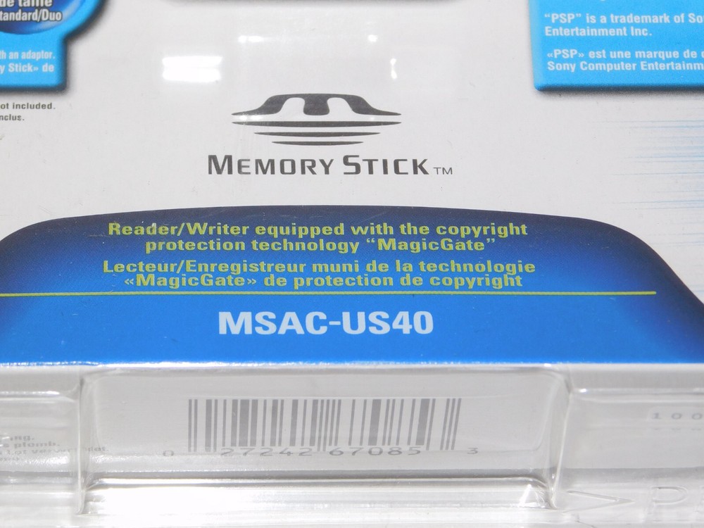 Rare New Sony MSAC-US40 MagicGate Memory Stick USB Card Reader Writer Adapter