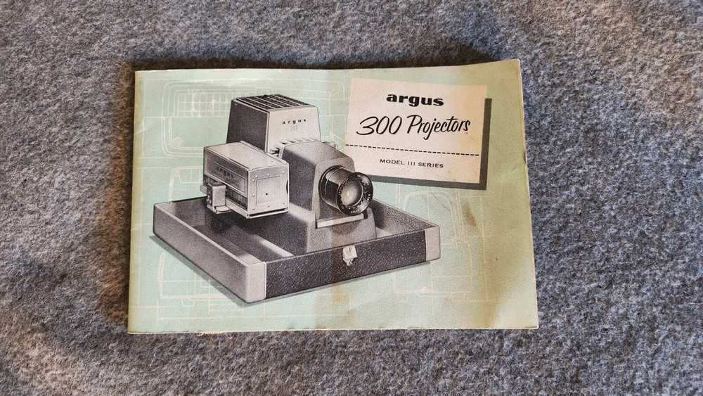 ORIGINAL ARGUS 300 MODEL III SERIES PROJECTOR MANUAL!