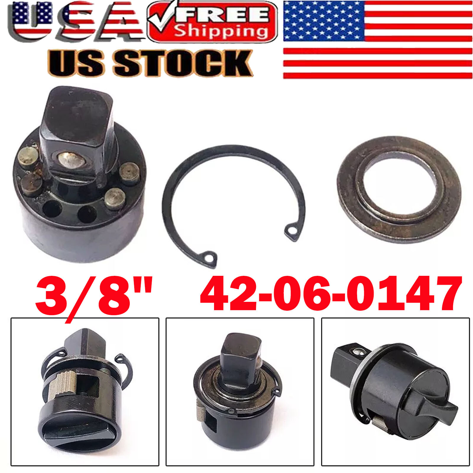 3/8" Anvil Long Reach Ratchet Kit 42-06-0147 For Milwaukee 2567-20 2569-20 US