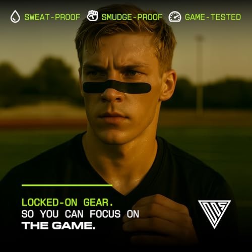 DRIP Strips Flexible Eye Black Stickers, 24 Pack, Stretch-Fit The Grit Strip