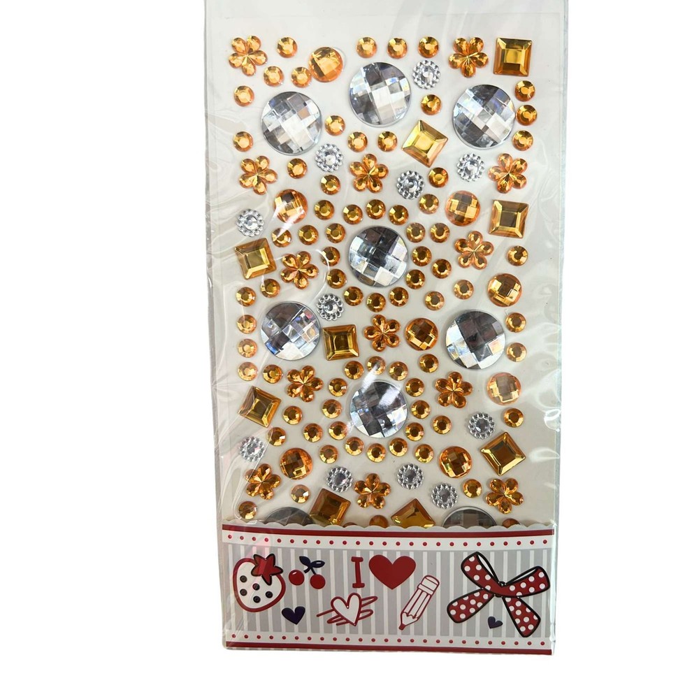 Acrylic Stickers – Includes Gold & Silver Designs: 125 Pack