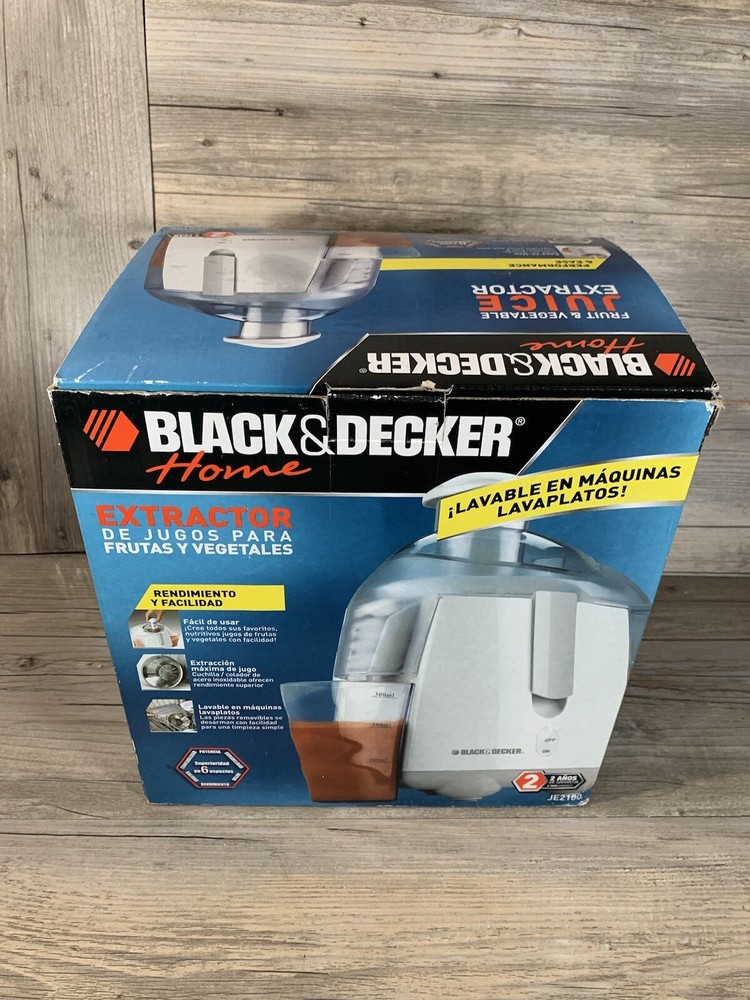 Black & Decker Home Fruit & Vegetable Juice Extractor JE2100 - Open Box