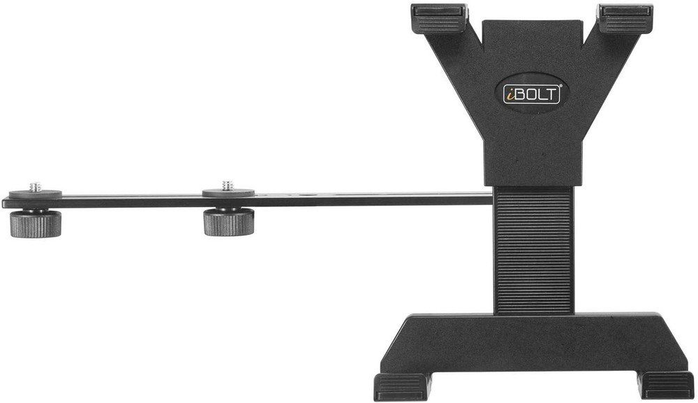 iBOLT 10 inch Tripod Camera Slider Bar with 3 Camera Screw attachments