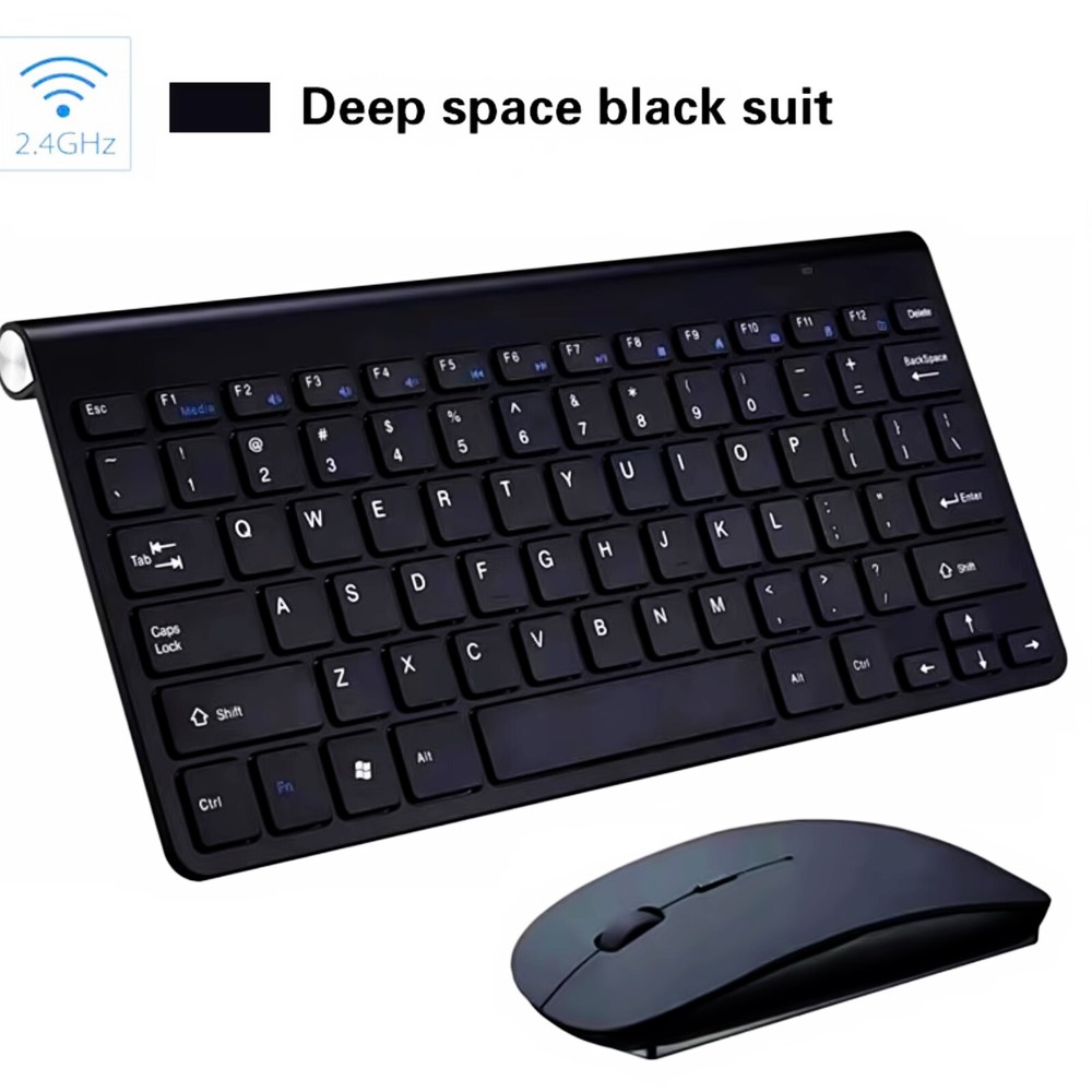 KEYBOARD MOUSE SET MINI WIRELESS WATERPROOF 2.4G COMPATIBLE iOS WINDOWS ✅BK04✅