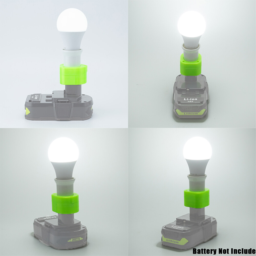 LED Work Light E27 Bulb Lamp For RYOBI 18V Li-ion Battery Flashlight Bulbs Light