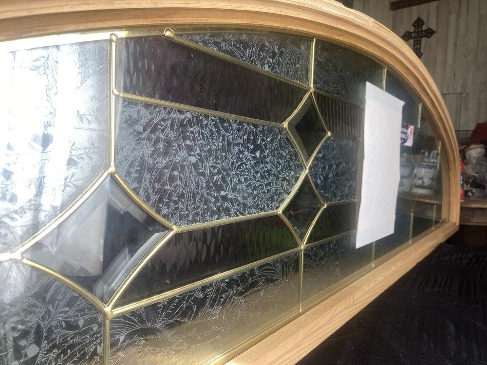 Transom Leaded Brass Window