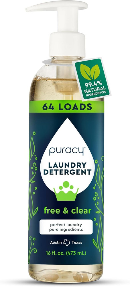 Laundry Detergent - Enzyme-Powered Liquid Laundry Detergent Concentrate, Natural