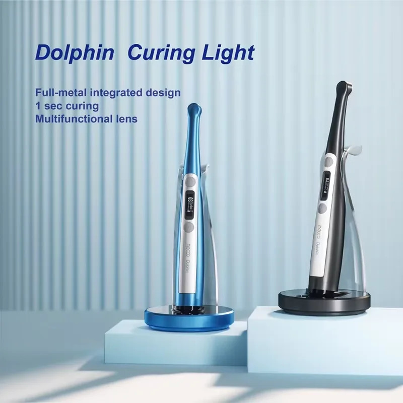 Dolphin Dental Wireless LED Resin Curing Light Caries Detection with Light Meter