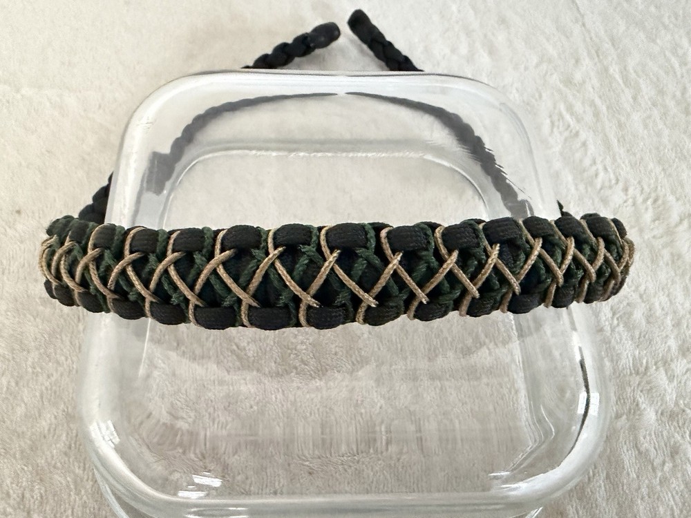 Green, Tan And Black Bow Wrist Sling