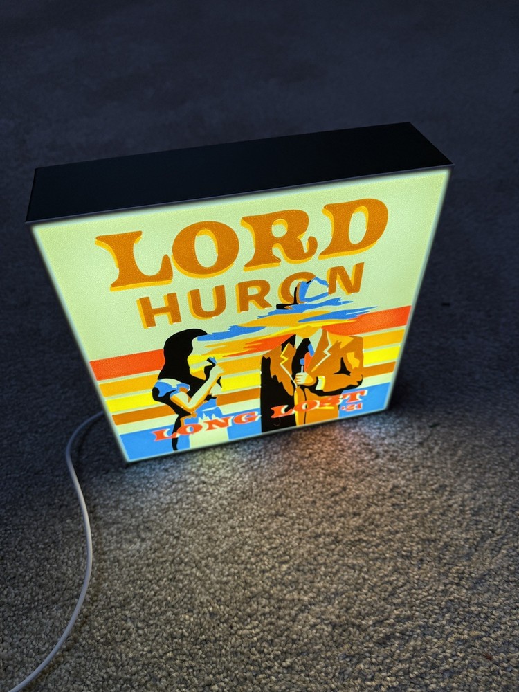 Lord Huron 3D Custom Printed lightbox - I Lied Retro
