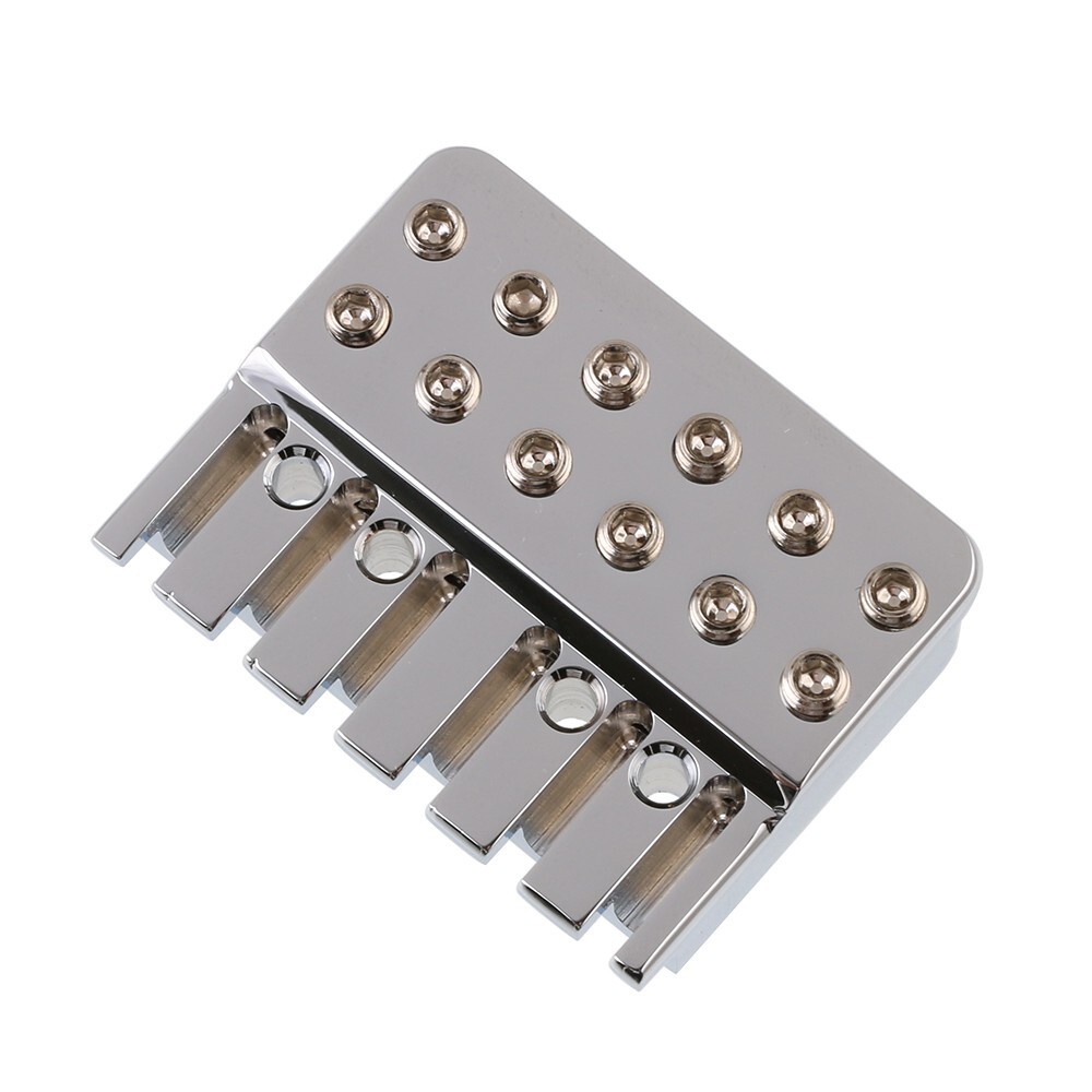 Guitar Brass Locking Nut String Lock for 6 String Headless Guitar Chrome