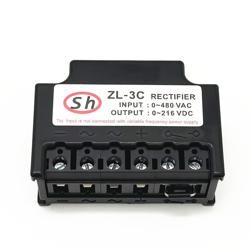 ZL-3C input: 0~480VAC output: 0~216VDC half-wave brake rectifier module