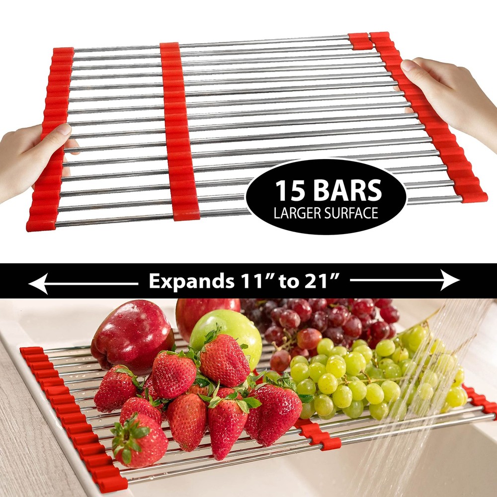 Total Rack Multifunctional Kitchen Rack, Expands 10in.–21in., Model# 73113