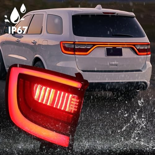 LH Outer Tail Lights Compatible with Dodge Durango 2014-2022 Rear Tail Driver