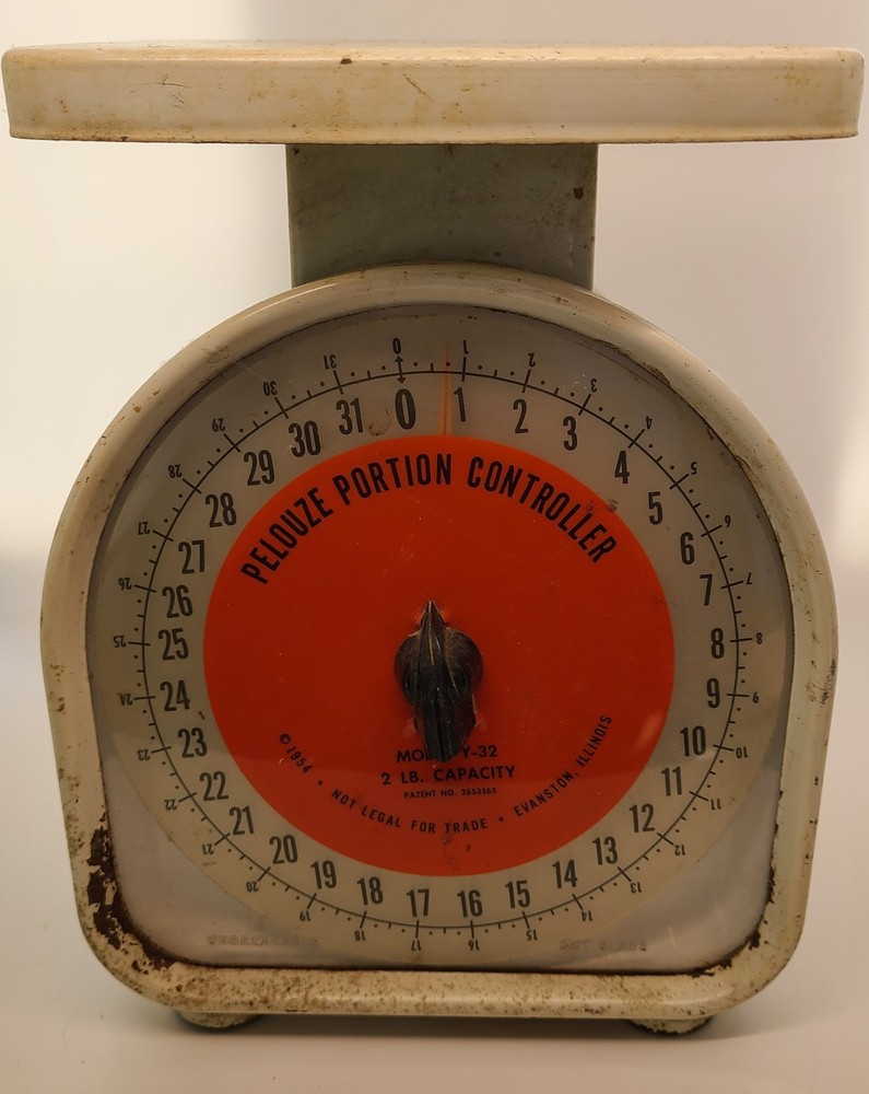Working Vintage Pelouze Portion Controller Y-32 Scale, 1954 32oz