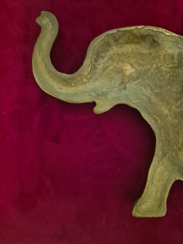 Vintage Brass Elephant Door KNOCKER