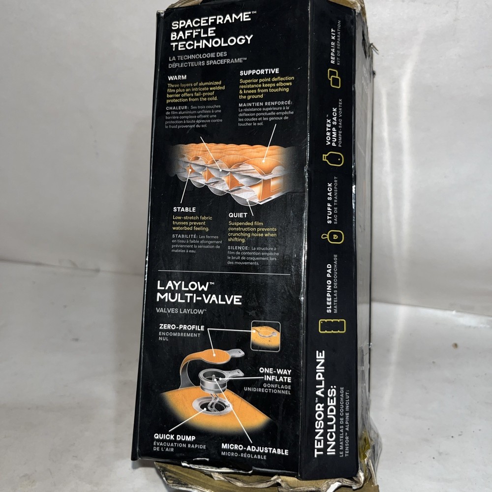 Nemo Equipment Regular Size Orange Tensor Alpine Mummy Sleeping Bag With Defects