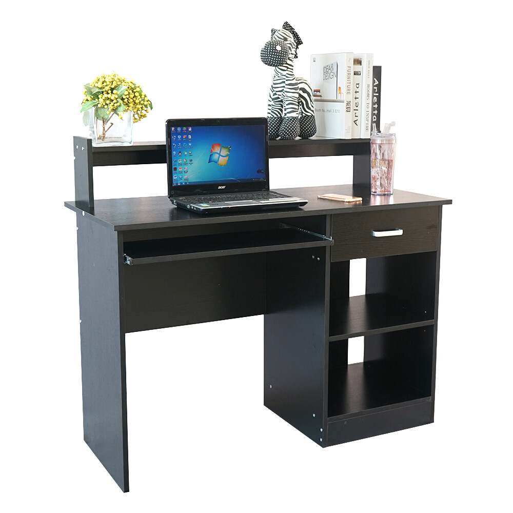 General Style Modern Chipboard Computer Desk Black