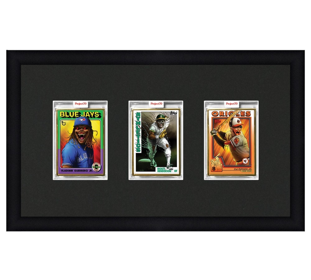 Card Frame Display three opening fits a P70, Project 2020, or Project 100 Slab