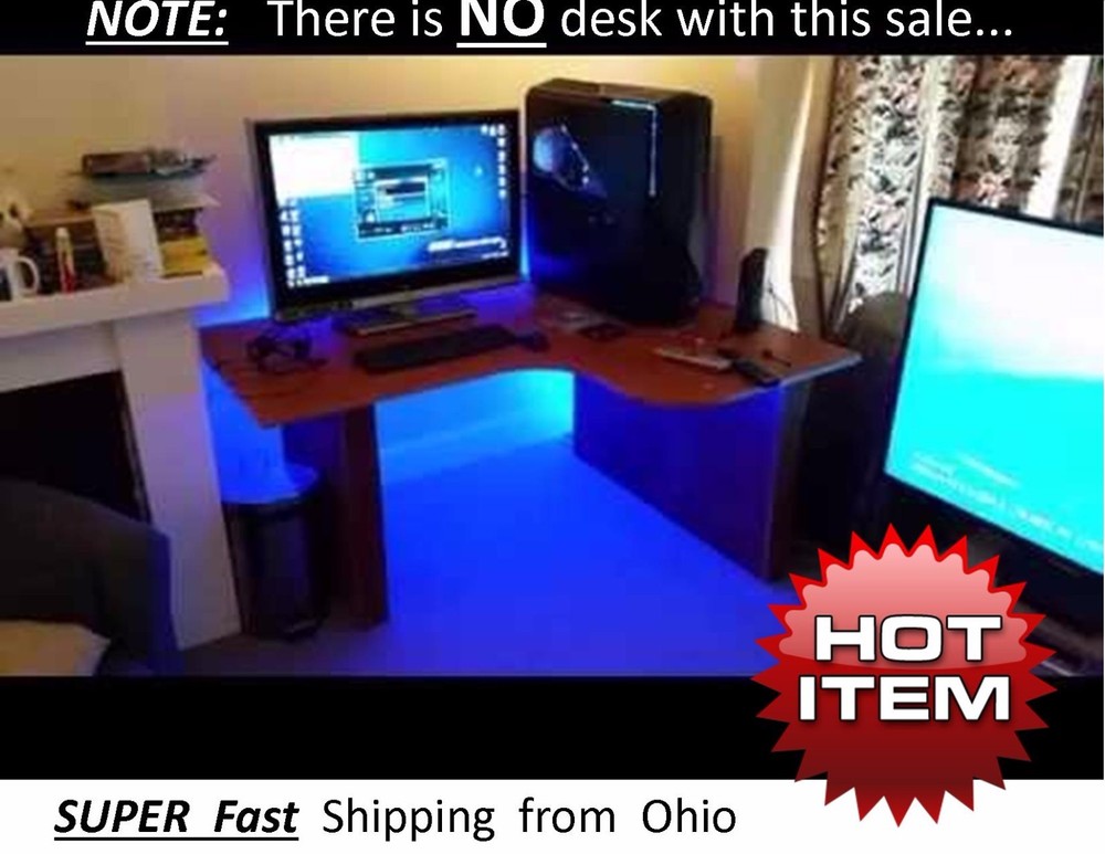 B desk light - does STROBE & BLACKLIGHT & other colors & effects
