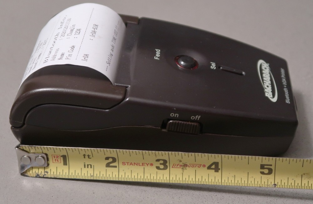 Bacharach 0024-1680 Wireless Bluetooth IrDA Printer for PCA COMBUSTION Analyzer