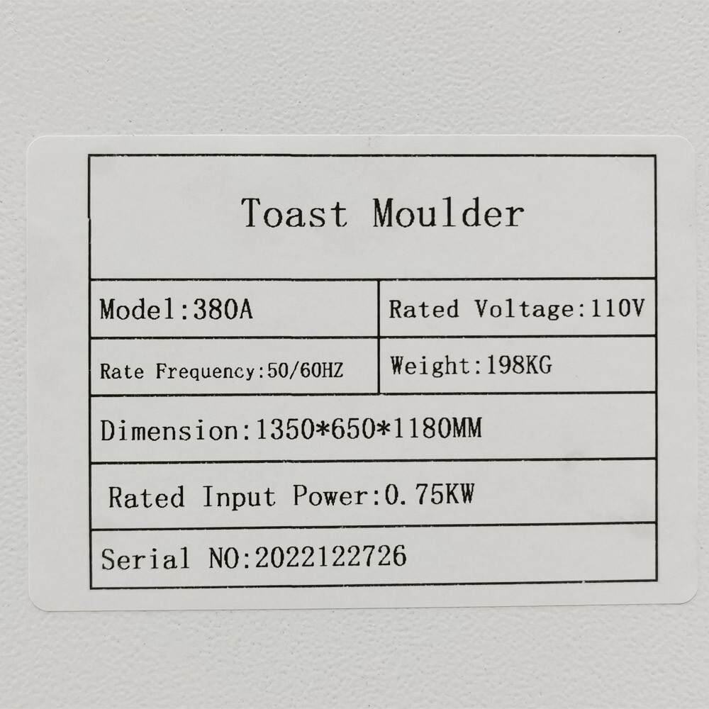 Commercial Professional Bread Dough Bakery Sheeter Moulder Toast Bread Moulder