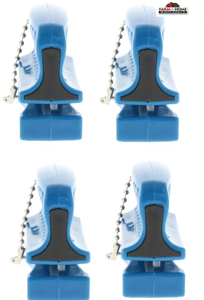 Cuda Knife Sharpener Tool/Keychain 2 Stage Sharpening: Carbide + Ceramic 4 PACK