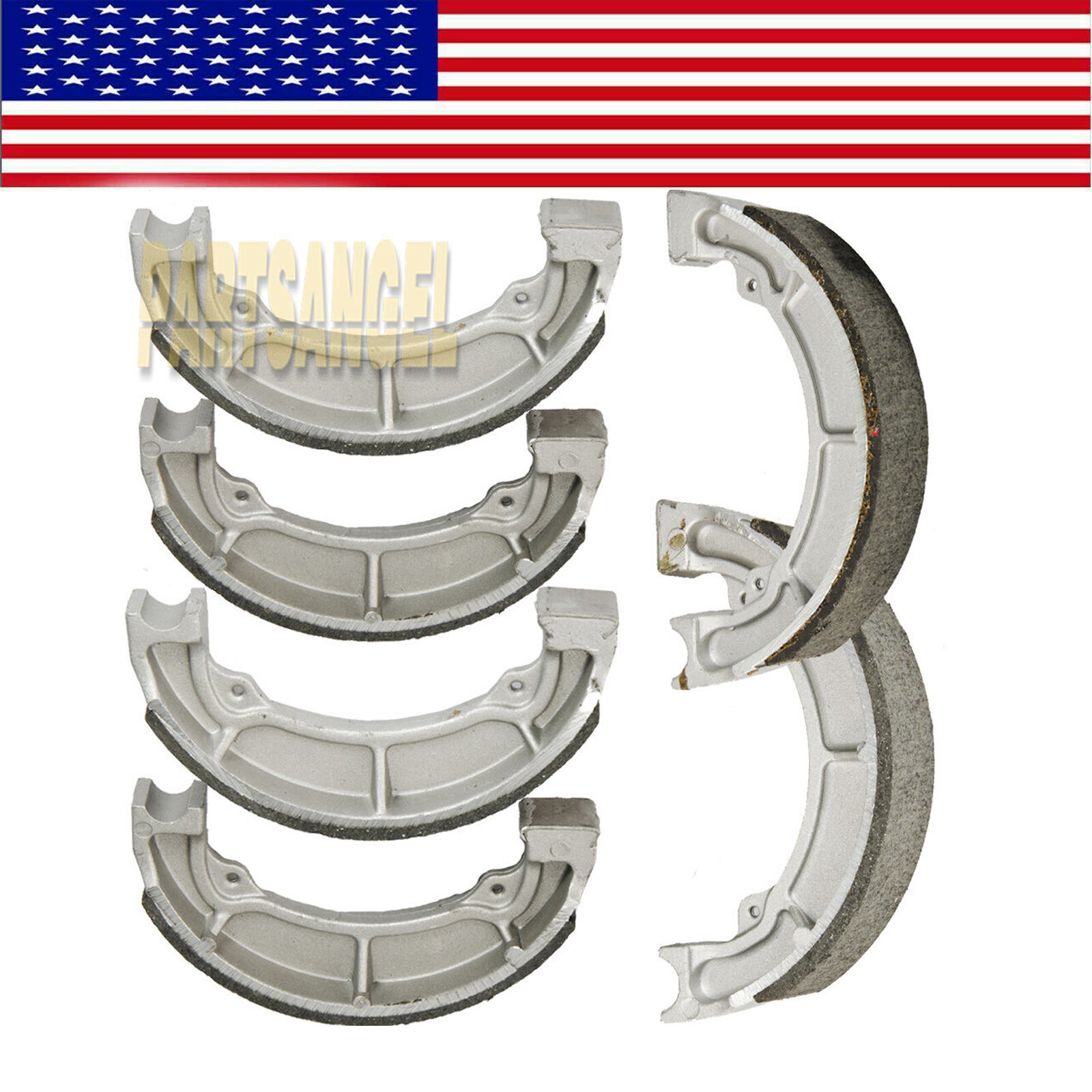 Front Rear Brake Shoes For Kawasaki KLF220 Bayou 220 1988-2002 2001 2000 1999 98