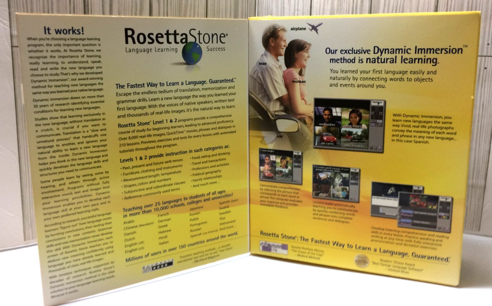 Rosetta Stone Italian Level 1 & 2 Windows/Macintosh CD-ROM Software Box Set