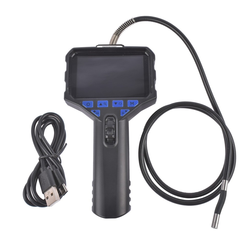 Two-Way 210° Inspection Borescope Adjustable LED Lights LCD Display Waterproof