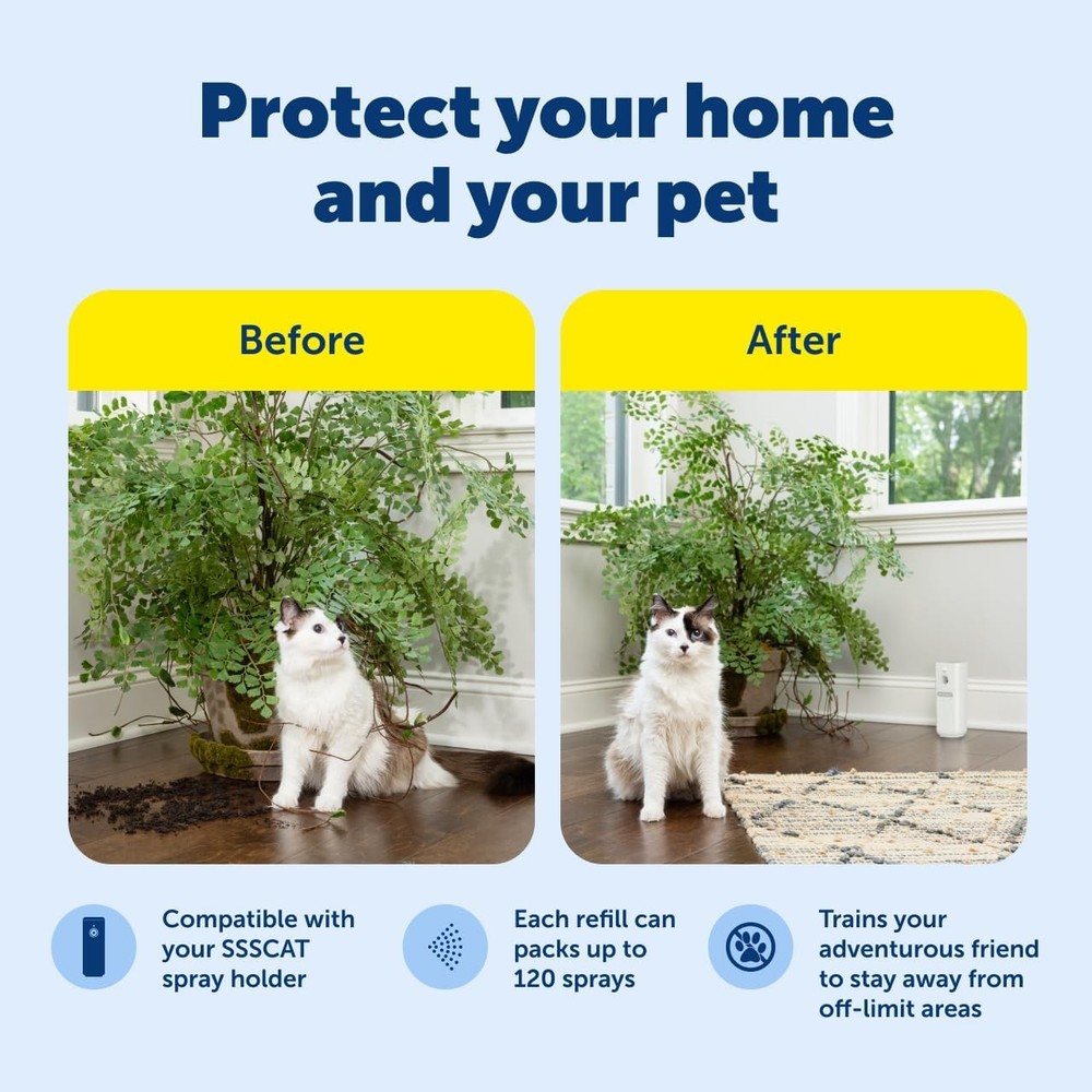 Automatic Spray Pet Deterrent Contactless Behavior Correction Motion Sensor Air