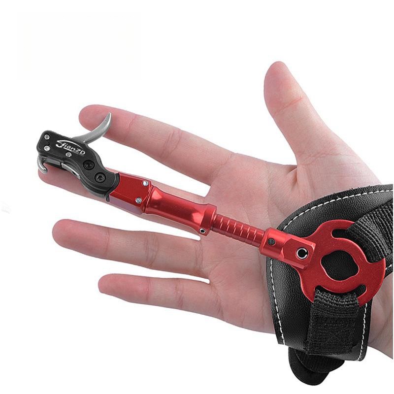 Archery Wrist Release Aid Trigger Adjustable Strap Caliper Compound Bow Hunting