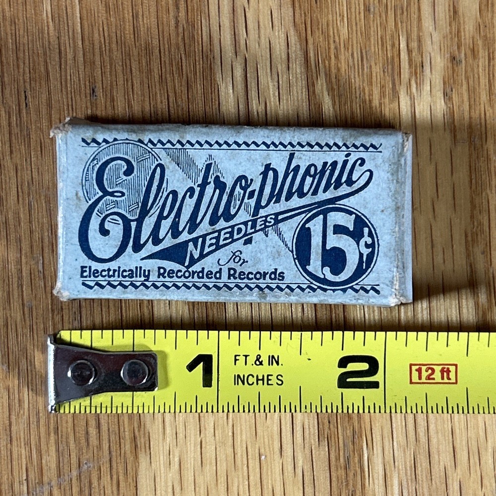 Antique Electro-phonic Phonograph Needle Package Original Medium Tone
