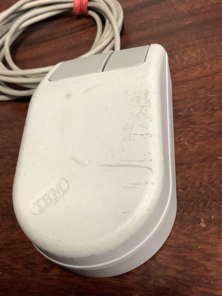 Vintage IBM 2-button Mouse ~ Model: 33G3835 ~ PS/2 (Untested) FREE SHIPPING
