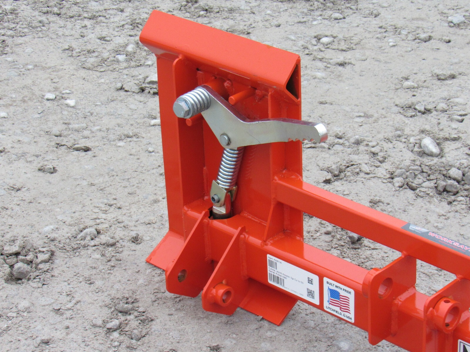 Kubota LA240 and LA243 Tractor Loader to Skid Steer Quick Attach Adapter 835130