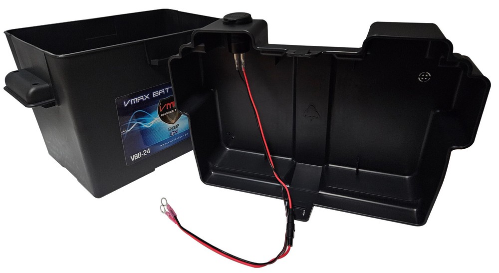 Trolling Motor GROUP 24 Smart Battery Box w/ USB/2 USB-C Voltmeter electronic